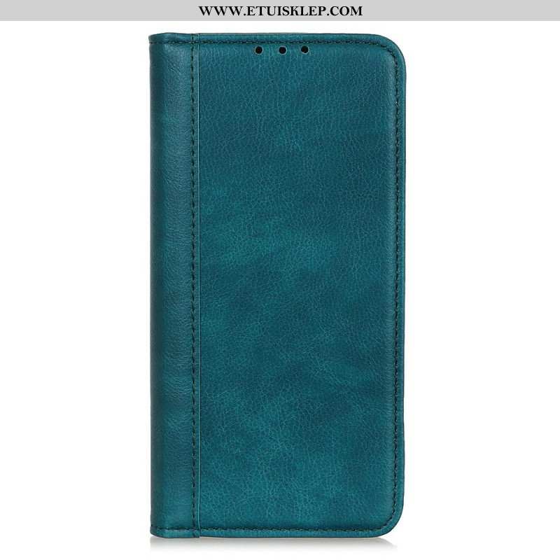 Etui Na Telefon do Samsung Galaxy M32 Etui Folio Elegancka Dwoina Skóry Liczi